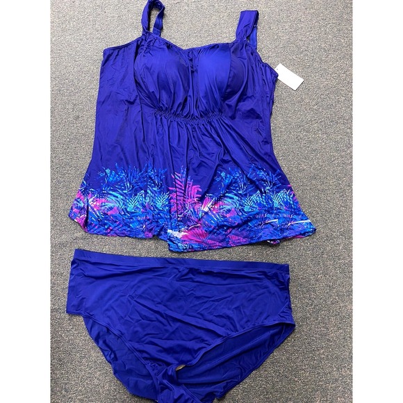 Swimsuits For All Other - NWT Swimsuits for All Two Piece Tankini  Vacation Swim dress Size 36 plus Womens
